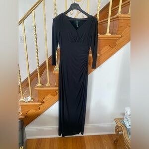 Ralph Lauren evening dress
Long sleeves and slit on a side 
Size 2